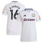 aston villa adidas away shirt 2024-25 – womens with a.garcía 16 printing Collection | Official Aston Villa FC Gear Online