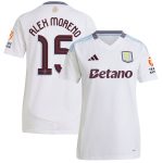 aston villa adidas away shirt 2024-25 – womens with alex moreno 15 cup printing Collection | Official Aston Villa FC Gear Online