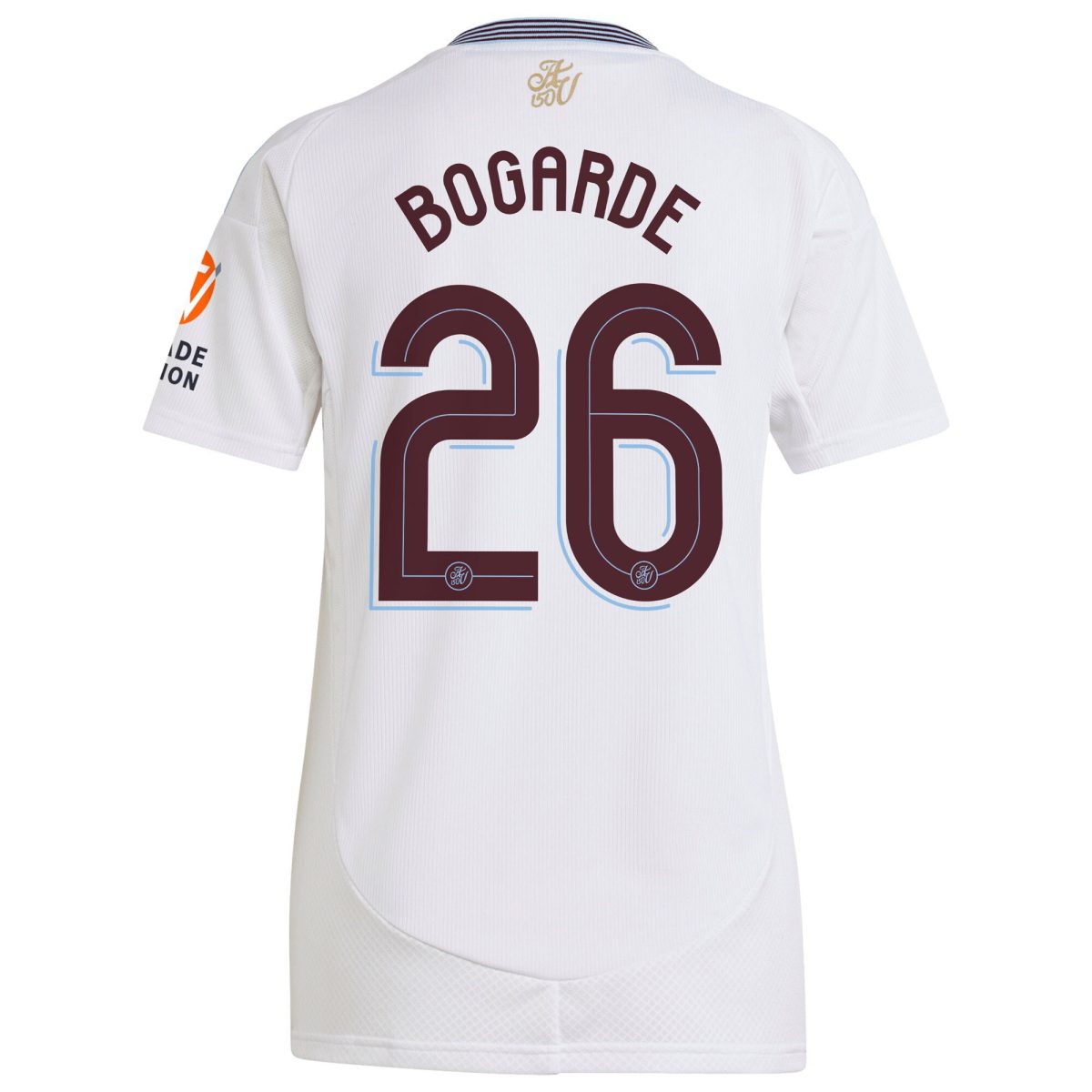 aston villa adidas away shirt 2024-25 – womens with bogarde 26 cup printing Collection | Official Aston Villa FC Gear Online