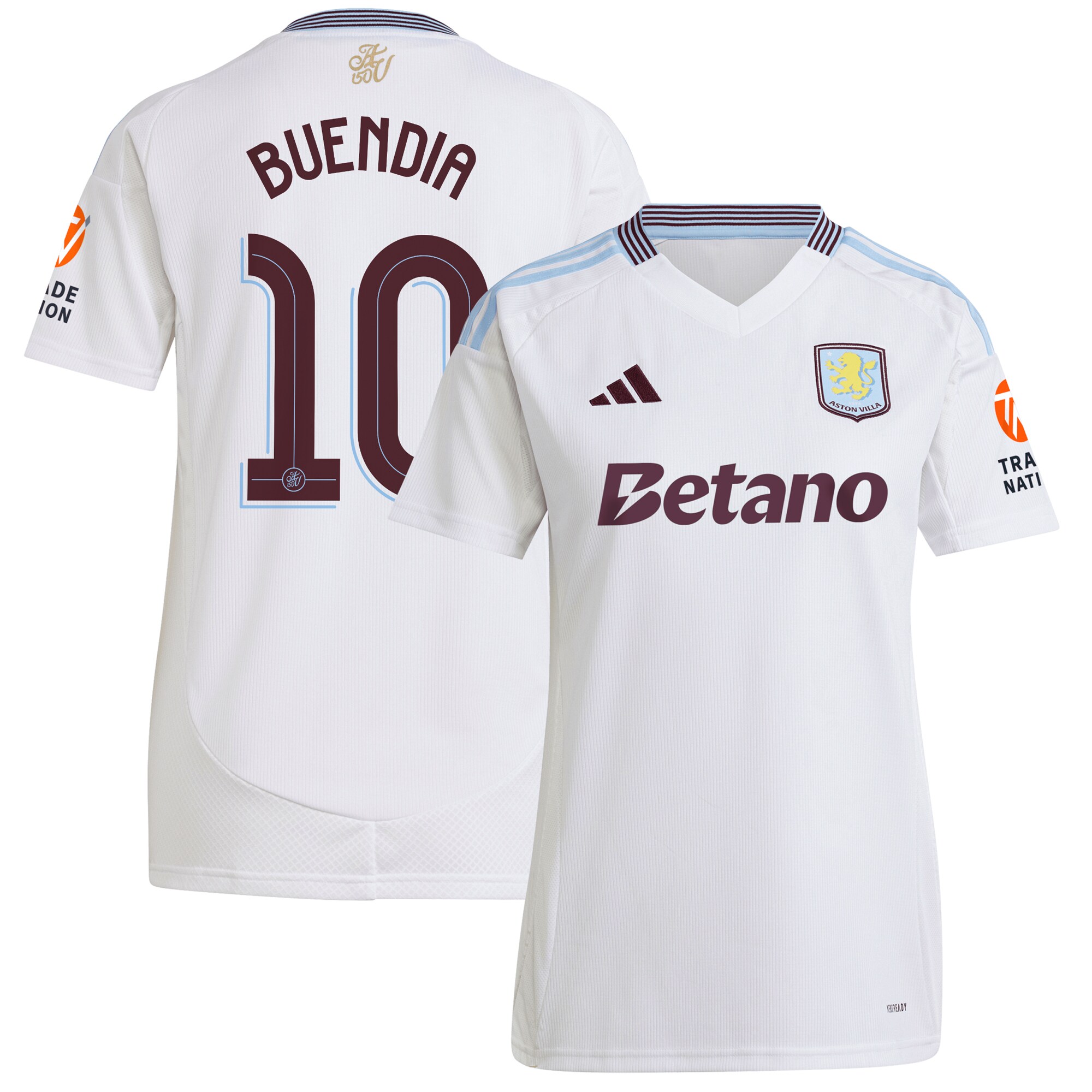 aston villa adidas away shirt 2024-25 – womens with buendia 10 cup printing Collection | Official Aston Villa FC Gear Online