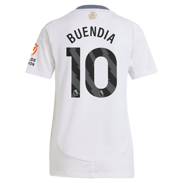 aston villa adidas away shirt 2024-25 – womens with buendia 10 printing Collection | Official Aston Villa FC Gear Online