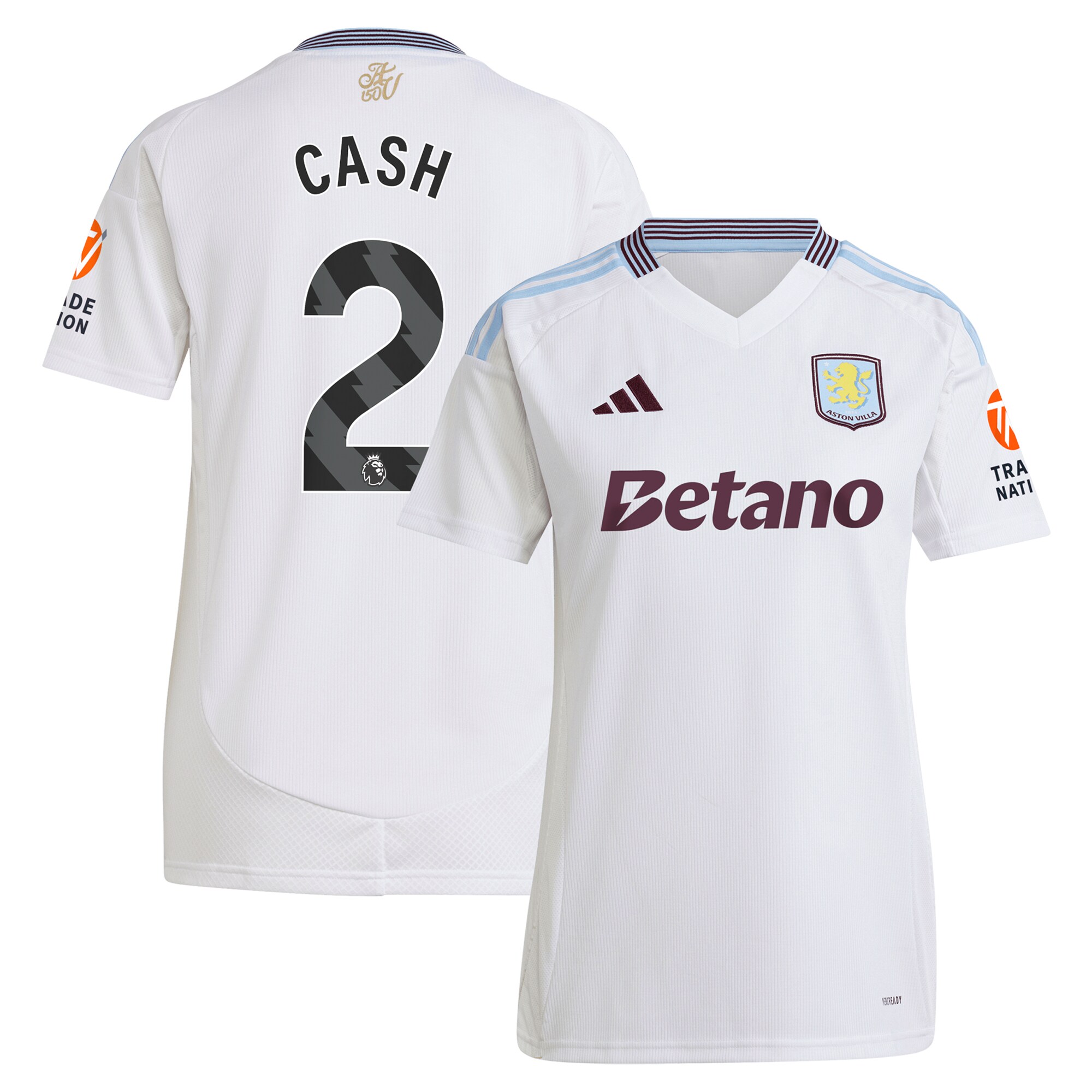 aston villa adidas away shirt 2024-25 – womens with cash 2 printing Collection | Official Aston Villa FC Gear Online