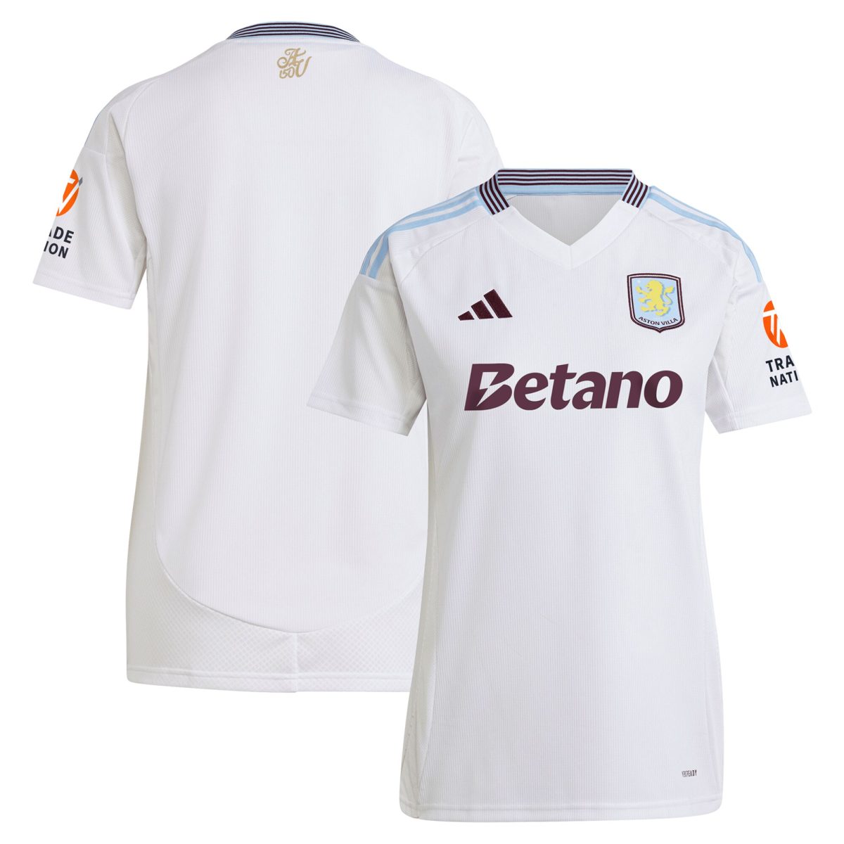 aston villa adidas away shirt 2024-25 – womens with custom printing Collection | Official Aston Villa FC Gear Online