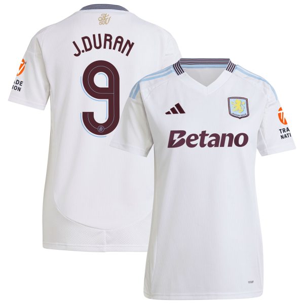aston villa adidas away shirt 2024-25 – womens with duran 9 cup printing Collection | Official Aston Villa FC Gear Online