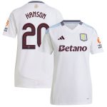aston villa adidas away shirt 2024-25 – womens with hanson 20 cup printing Collection | Official Aston Villa FC Gear Online