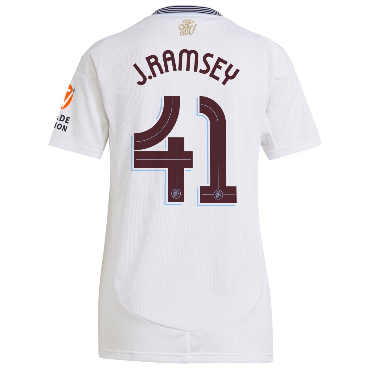 aston villa adidas away shirt 2024-25 – womens with j. ramsey 41 cup printing Collection | Official Aston Villa FC Gear Online