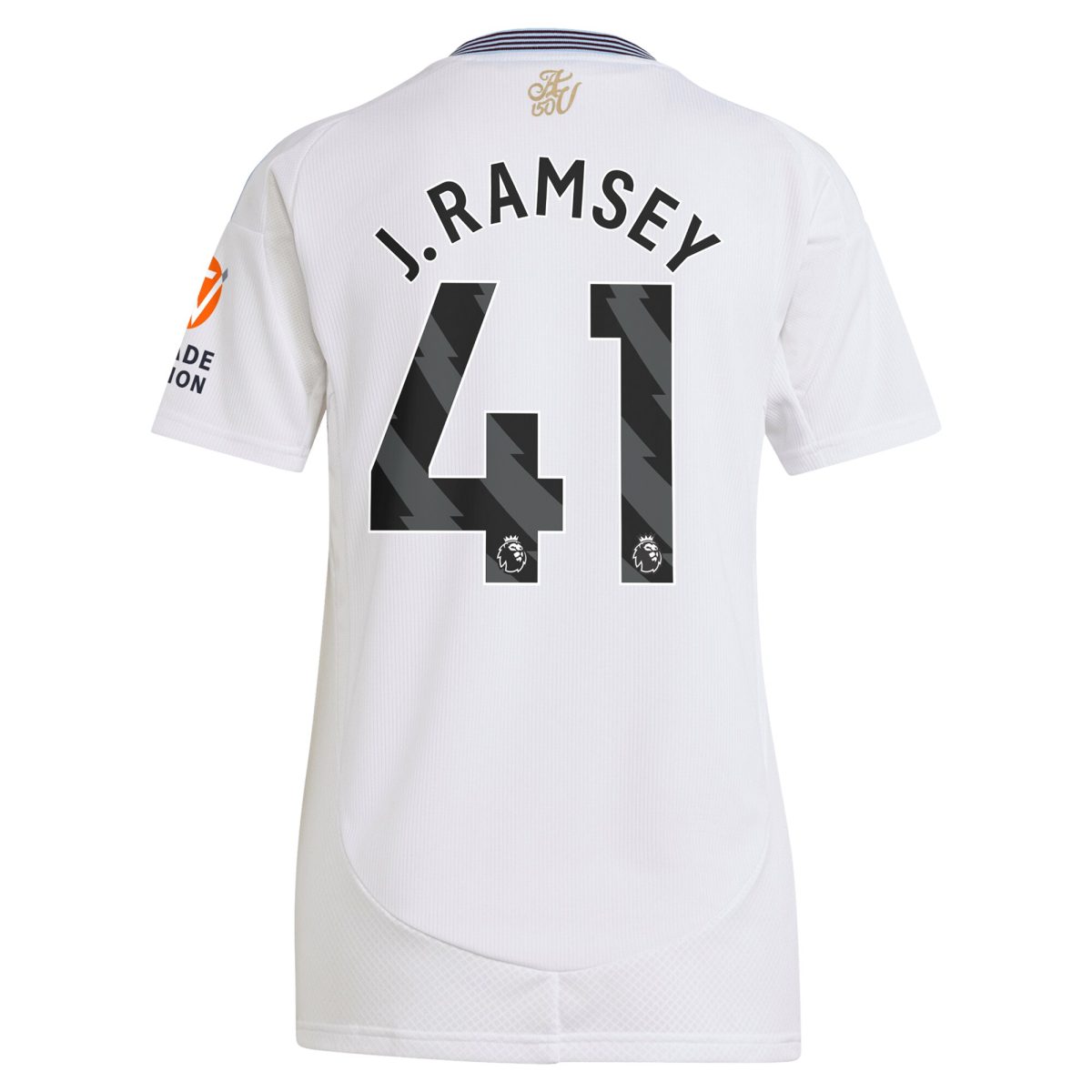 aston villa adidas away shirt 2024-25 – womens with j. ramsey 41 printing Collection | Official Aston Villa FC Gear Online