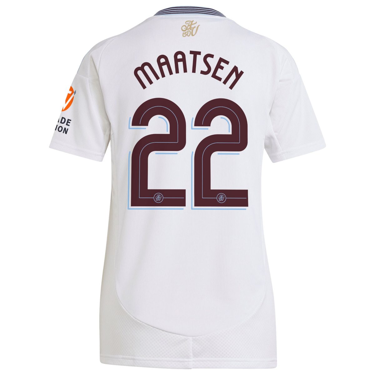 aston villa adidas away shirt 2024-25 – womens with maatsen 22 cup printing Collection | Official Aston Villa FC Gear Online