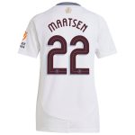 aston villa adidas away shirt 2024-25 – womens with maatsen 22 cup printing Collection | Official Aston Villa FC Gear Online