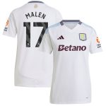 aston villa adidas away shirt 2024-25 – womens with malen 17 printing Collection | Official Aston Villa FC Gear Online