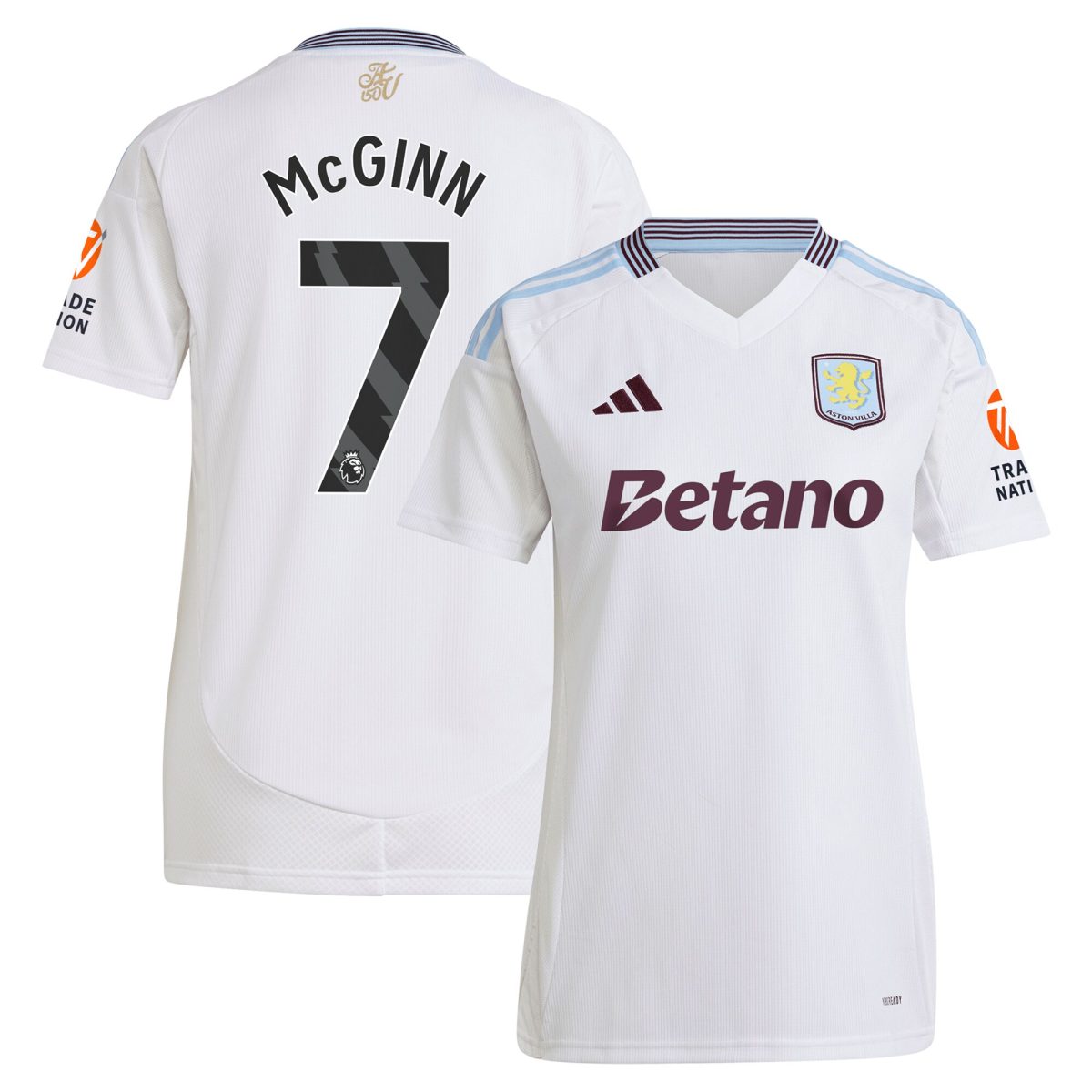 aston villa adidas away shirt 2024-25 – womens with mcginn 7 printing Collection | Official Aston Villa FC Gear Online