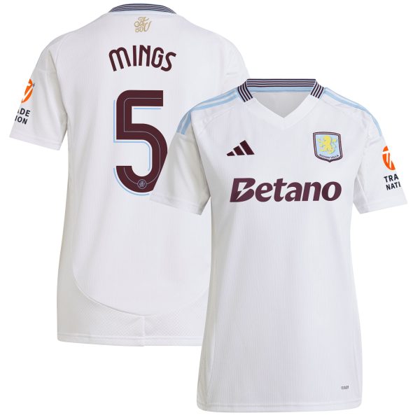 aston villa adidas away shirt 2024-25 – womens with mings 5 cup printing Collection | Official Aston Villa FC Gear Online