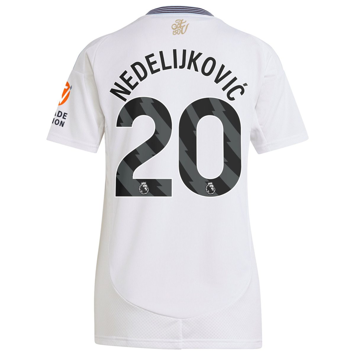 aston villa adidas away shirt 2024-25 – womens with nedeljković 20 printing Collection | Official Aston Villa FC Gear Online