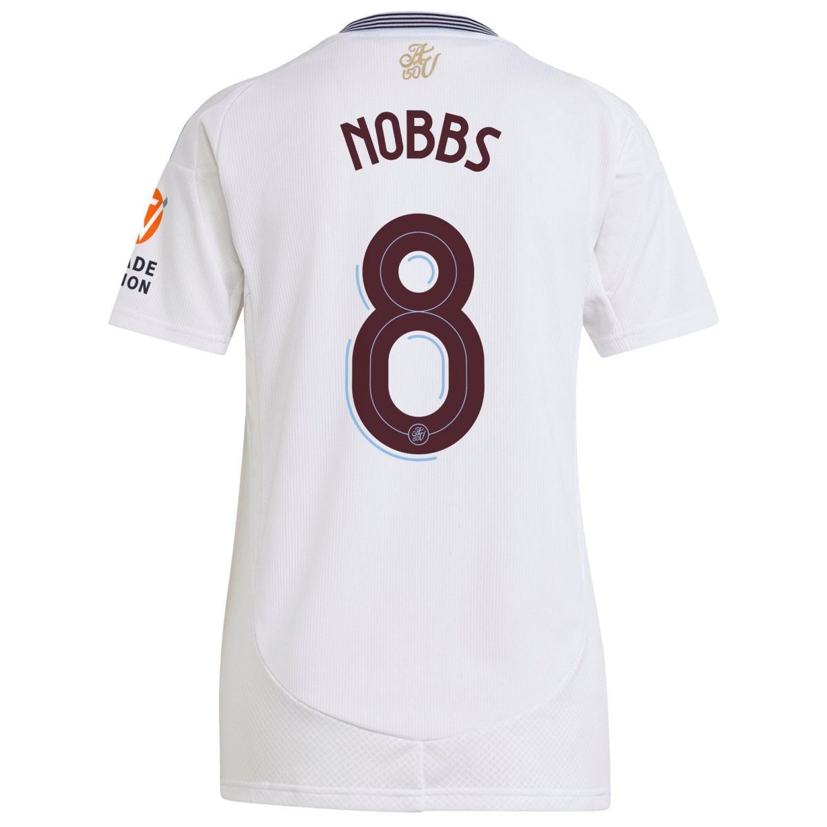 aston villa adidas away shirt 2024-25 – womens with nobbs 8 cup printing Collection | Official Aston Villa FC Gear Online