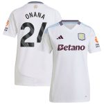 aston villa adidas away shirt 2024-25 – womens with onana 24 printing Collection | Official Aston Villa FC Gear Online