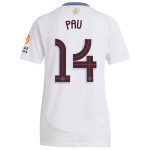 aston villa adidas away shirt 2024-25 – womens with pau 14 cup printing Collection | Official Aston Villa FC Gear Online