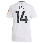 aston villa adidas away shirt 2024-25 – womens with pau 14 printing Collection | Official Aston Villa FC Gear Online