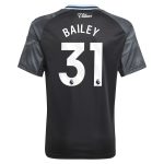 aston villa adidas away shirt 2025-26 – kids with bailey 31 printing Collection | Official Aston Villa FC Gear Online