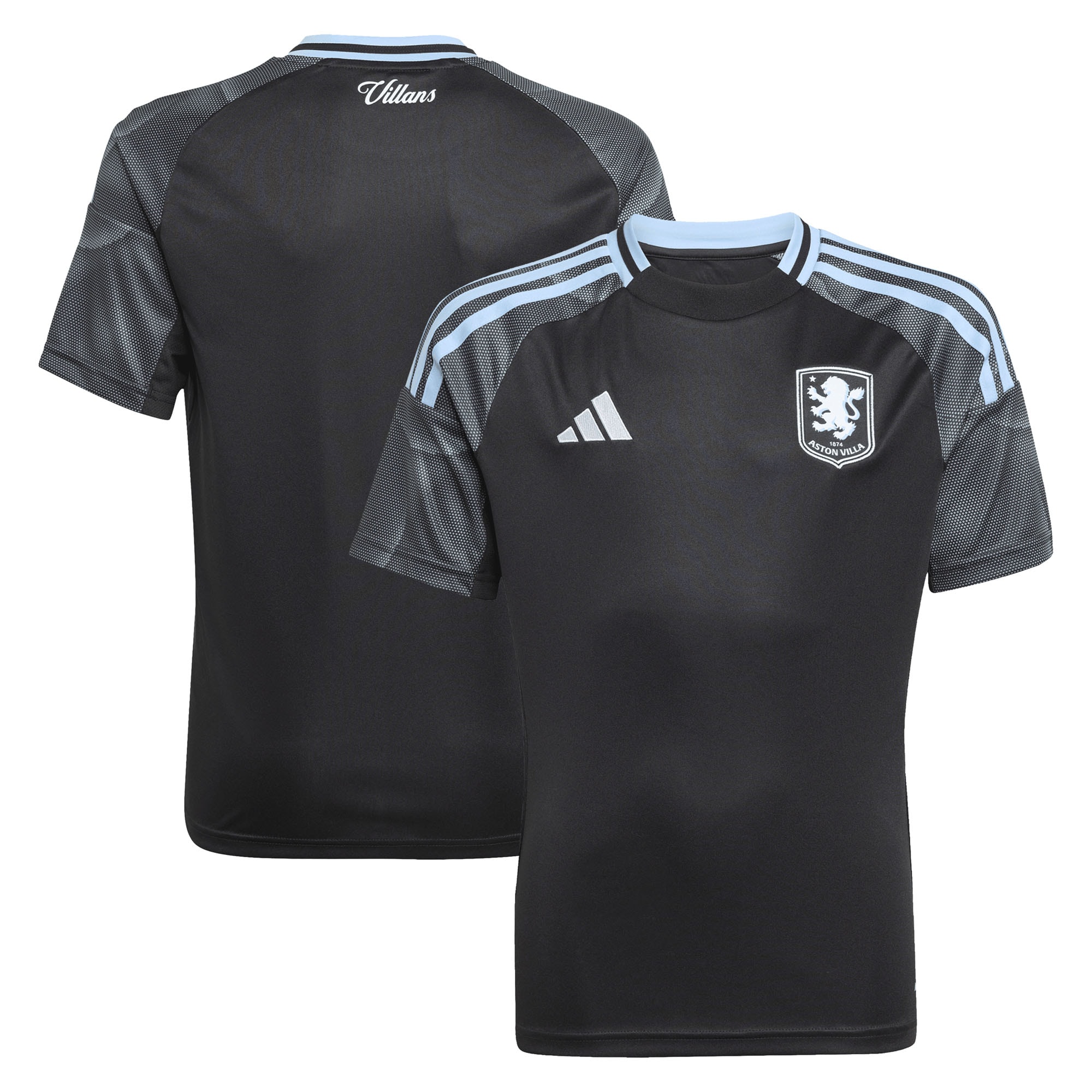 aston villa adidas away shirt 2025-26 – kids with custom printing Collection | Official Aston Villa FC Gear Online