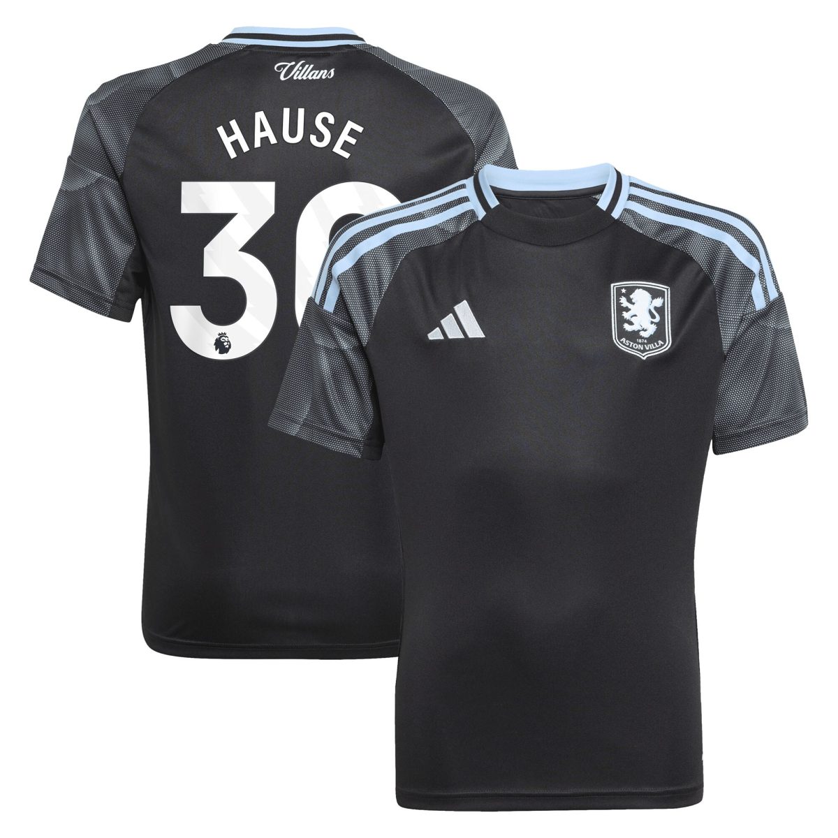 aston villa adidas away shirt 2025-26 – kids with hause 30 printing Collection | Official Aston Villa FC Gear Online