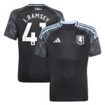 aston villa adidas away shirt 2025-26 – kids with j. ramsey 41 printing Collection | Official Aston Villa FC Gear Online