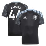 aston villa adidas away shirt 2025-26 – kids with kamara 44 printing Collection | Official Aston Villa FC Gear Online
