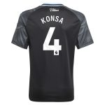 aston villa adidas away shirt 2025-26 – kids with konsa 4 printing Collection | Official Aston Villa FC Gear Online