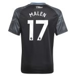aston villa adidas away shirt 2025-26 – kids with malen 17 printing Collection | Official Aston Villa FC Gear Online