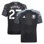 aston villa adidas away shirt 2025-26 – kids with rogers 27 printing Collection | Official Aston Villa FC Gear Online
