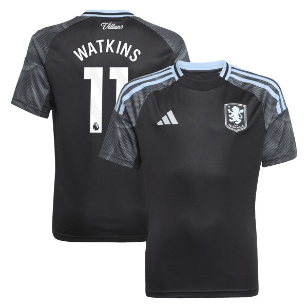 aston villa adidas away shirt 2025-26 – kids with watkins 11 printing Collection | Official Aston Villa FC Gear Online