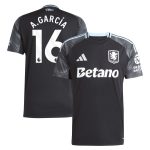 aston villa adidas away shirt 2025-26 with a.garcía 16 printing Collection | Official Aston Villa FC Gear Online