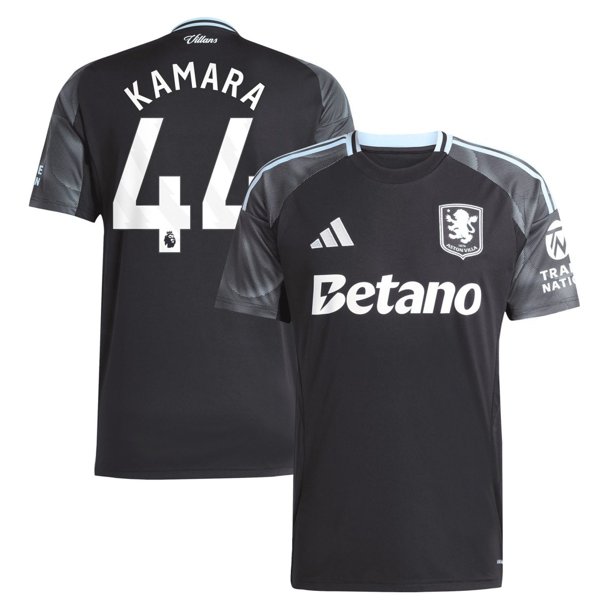 aston villa adidas away shirt 2025-26 with kamara 44 printing Collection | Official Aston Villa FC Gear Online