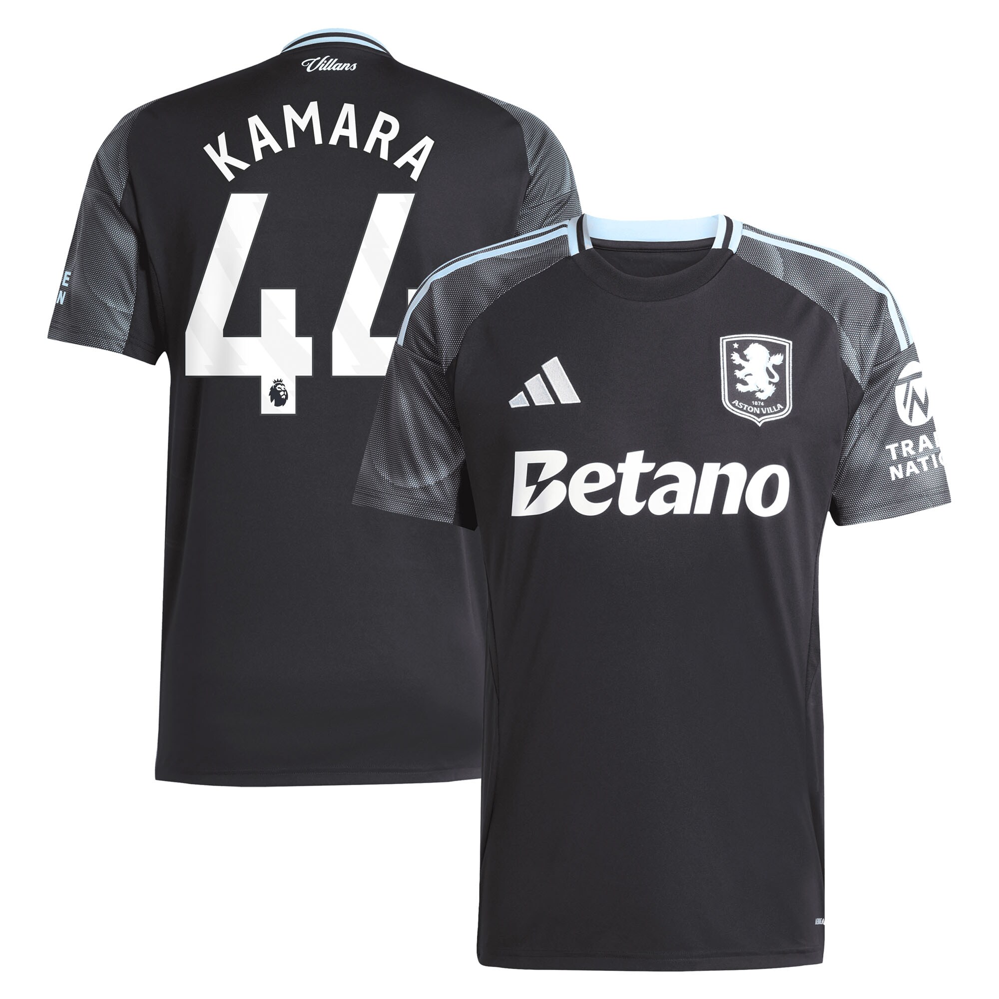 aston villa adidas away shirt 2025-26 with kamara 44 printing Collection | Official Aston Villa FC Gear Online