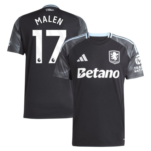 aston villa adidas away shirt 2025-26 with malen 17 printing Collection | Official Aston Villa FC Gear Online