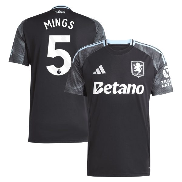 aston villa adidas away shirt 2025-26 with mings 5 printing Collection | Official Aston Villa FC Gear Online