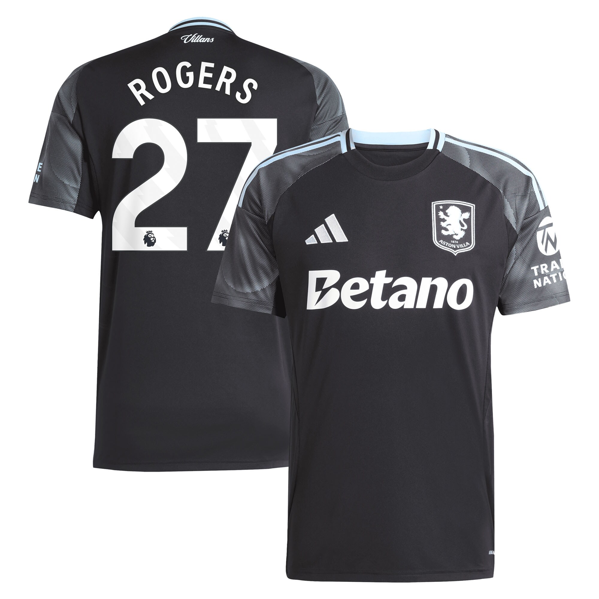 aston villa adidas away shirt 2025-26 with rogers 27 printing Collection | Official Aston Villa FC Gear Online