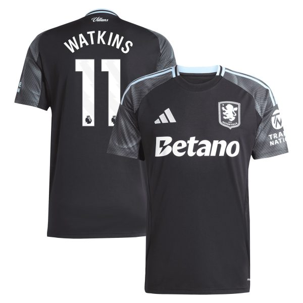 aston villa adidas away shirt 2025-26 with watkins 11 printing Collection | Official Aston Villa FC Gear Online