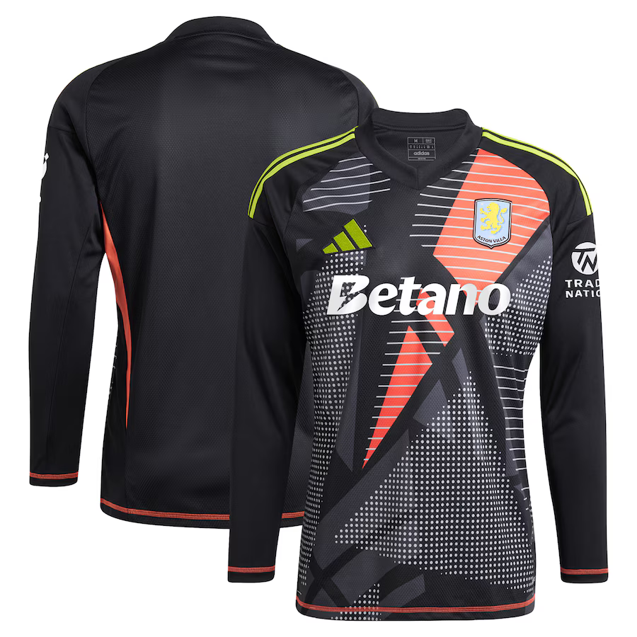 aston villa adidas goalkeeper shirt 2024-25 – long sleeve – 201964001 with custom printing Collection | Official Aston Villa FC Gear Online