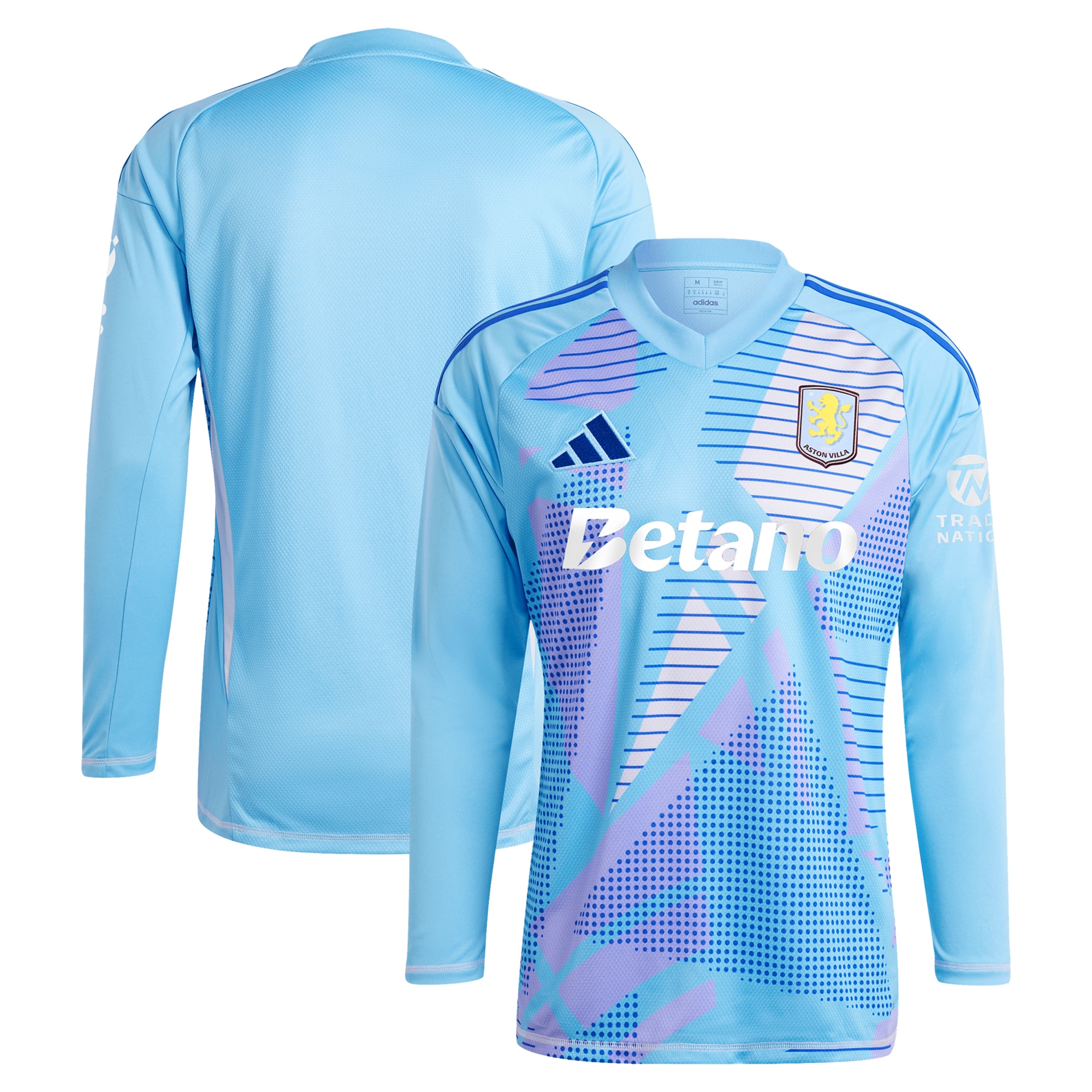 aston villa adidas goalkeeper shirt 2024-25 – long sleeve – 201964005 with custom printing Collection | Official Aston Villa FC Gear Online