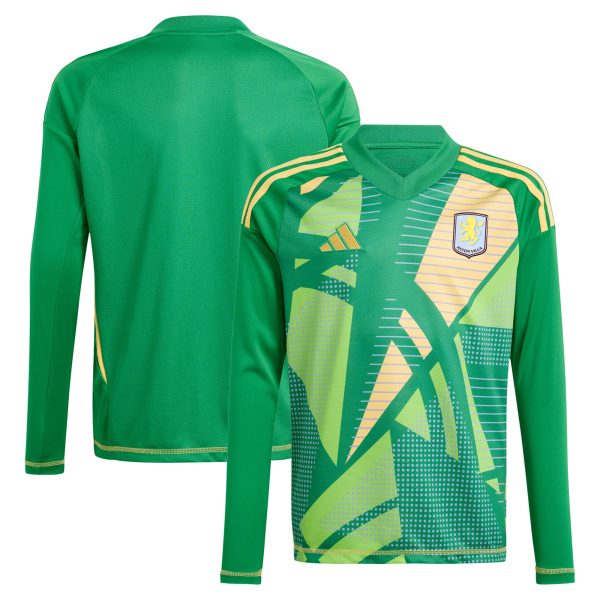 aston villa adidas goalkeeper shirt 2024-25 – long sleeve – kids – 201964011 Collection | Official Aston Villa FC Gear Online