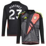 aston villa adidas goalkeeper shirt 2024-25 – long sleeve – kids with martinez 23 printing – 202029325 Collection | Official Aston Villa FC Gear Online