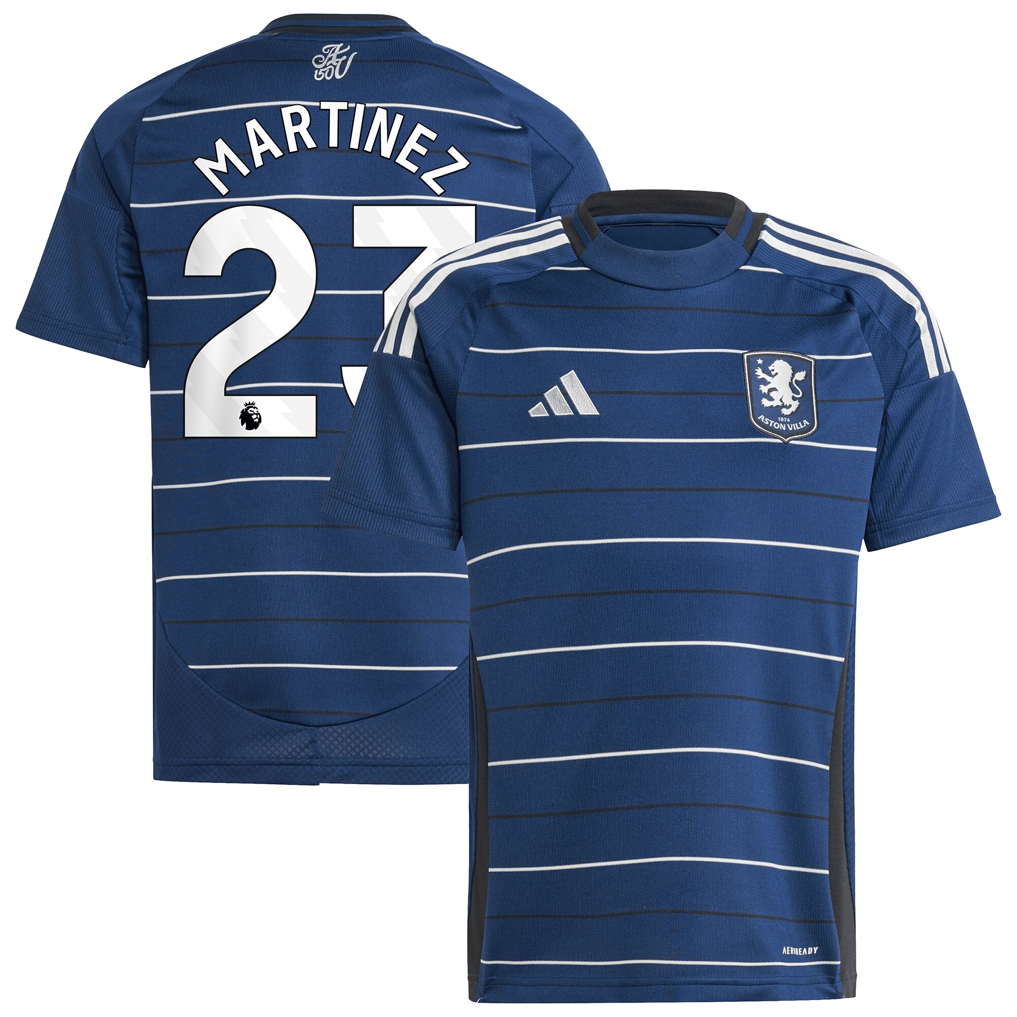 aston villa adidas goalkeeper shirt 2024-25 – long sleeve – kids with martinez 23 printing – 202030988 Collection | Official Aston Villa FC Gear Online