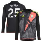 aston villa adidas goalkeeper shirt 2024-25 – long sleeve – kids with olsen 25 printing – 202029322 Collection | Official Aston Villa FC Gear Online