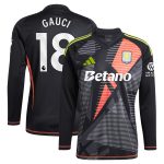 aston villa adidas goalkeeper shirt 2024-25 – long sleeve with gauci 18 printing – 202028940 Collection | Official Aston Villa FC Gear Online