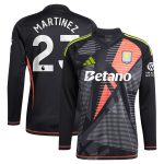 aston villa adidas goalkeeper shirt 2024-25 – long sleeve with martinez 23 printing – 202028938 Collection | Official Aston Villa FC Gear Online