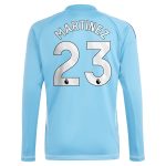 aston villa adidas goalkeeper shirt 2024-25 – long sleeve with martinez 23 printing – 202030980 Collection | Official Aston Villa FC Gear Online