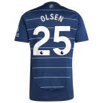 aston villa adidas goalkeeper shirt 2024-25 – long sleeve with olsen 25 printing – 202030975 Collection | Official Aston Villa FC Gear Online
