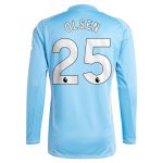aston villa adidas goalkeeper shirt 2024-25 – long sleeve with olsen 25 printing – 202030976 Collection | Official Aston Villa FC Gear Online