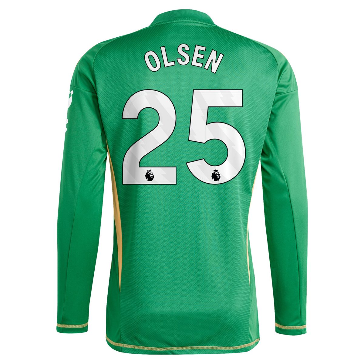 aston villa adidas goalkeeper shirt 2024-25 – long sleeve with olsen 25 printing Collection | Official Aston Villa FC Gear Online