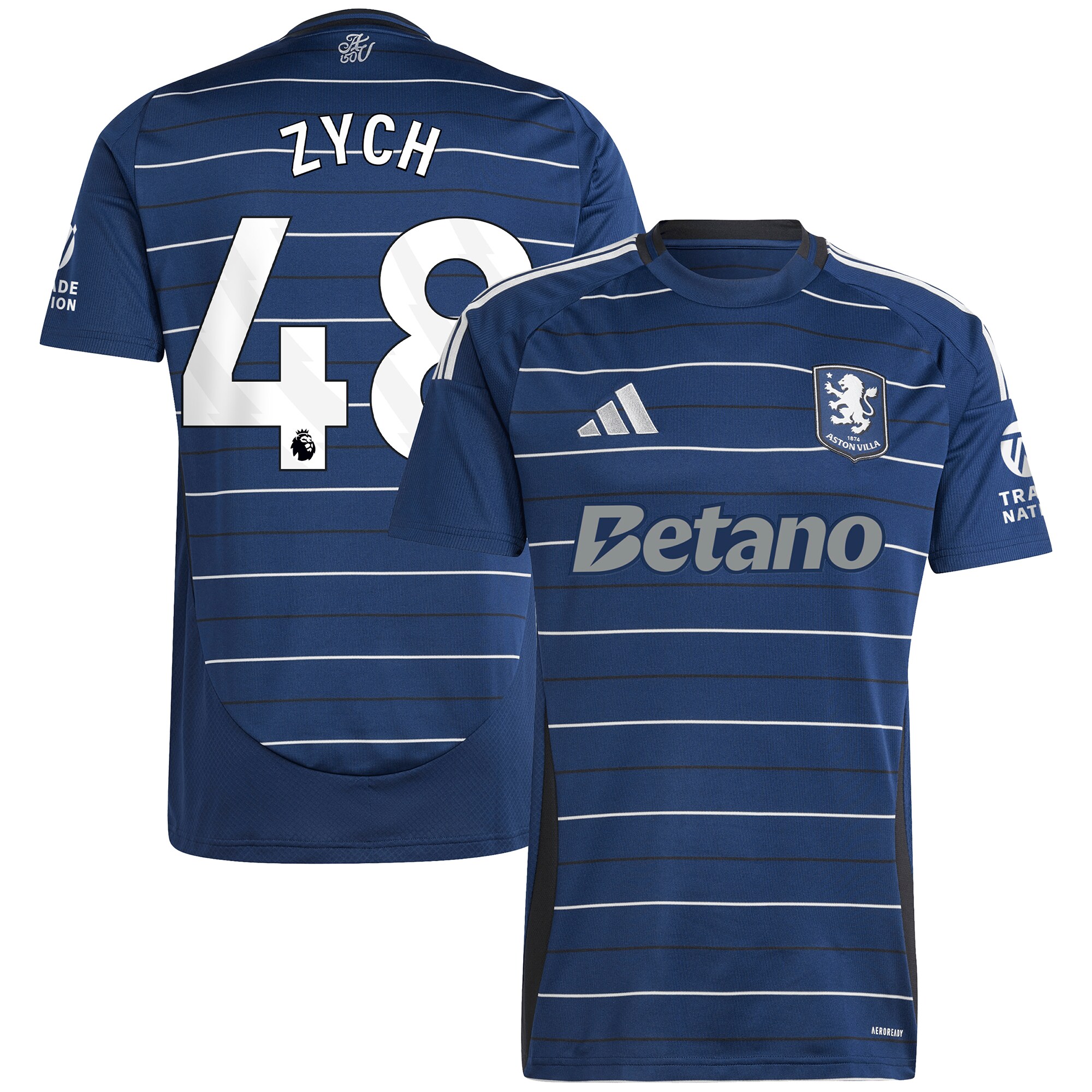 aston villa adidas goalkeeper shirt 2024-25 – long sleeve with zych 48 printing – 202153093 Collection | Official Aston Villa FC Gear Online